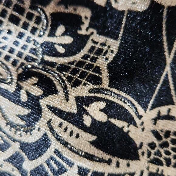 Briggs New York Women's Black Velvet Jacket Built-in Top Size 2X Paisley Shine - Picture 7 of 11